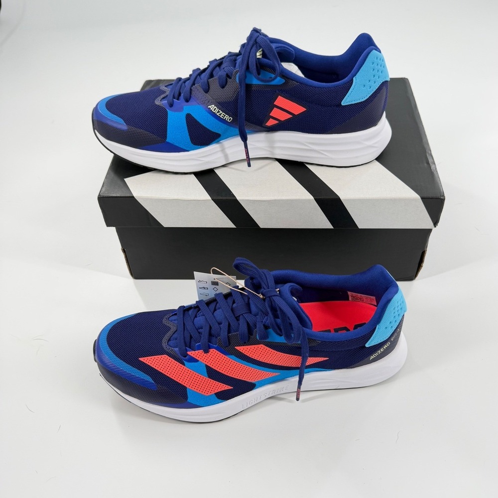 Adidas Adizero RC 4 M Mens Running Shoes GZ0181 Blue Orange Size 8 NEW Box - Picture 2 of 9